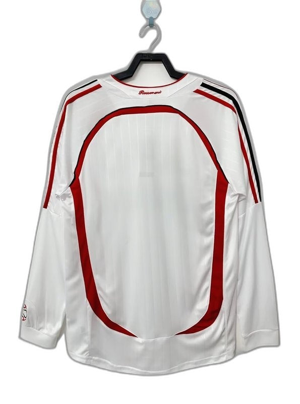 AC Milan 06/07 II Away Camisa - Manga Longa Versão Retrô