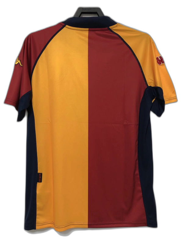 AS Roma 00/01 I Home Camisa - Versão Retrô