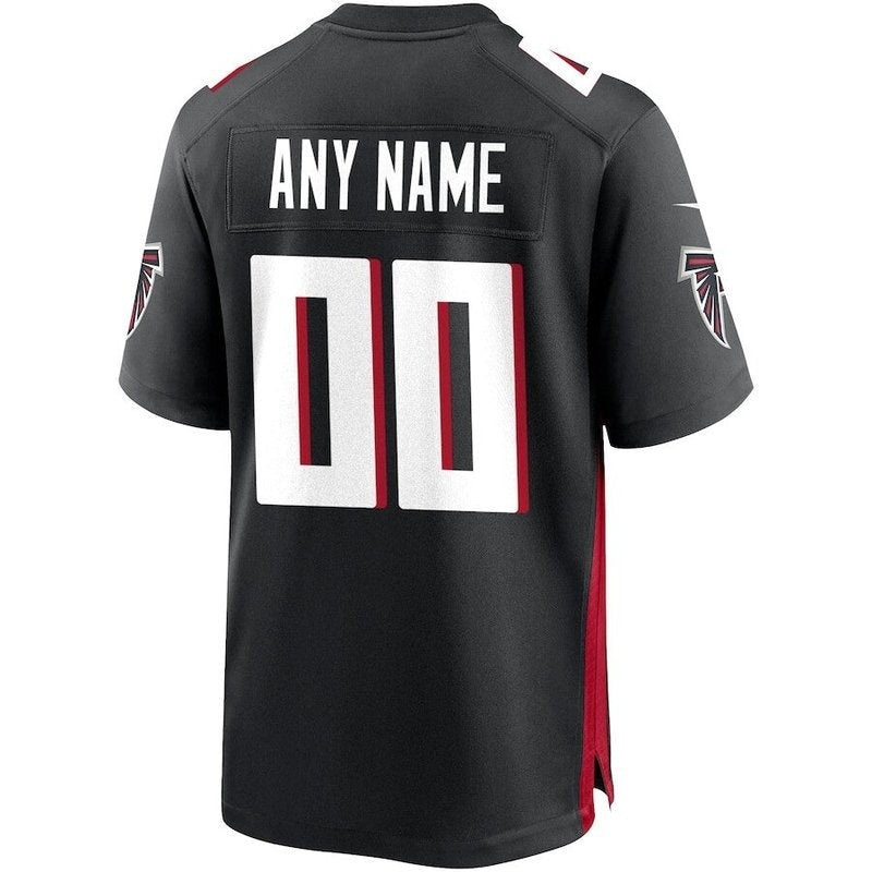 Atlanta Falcons - Personalizada NFL Game Camisa - Preta