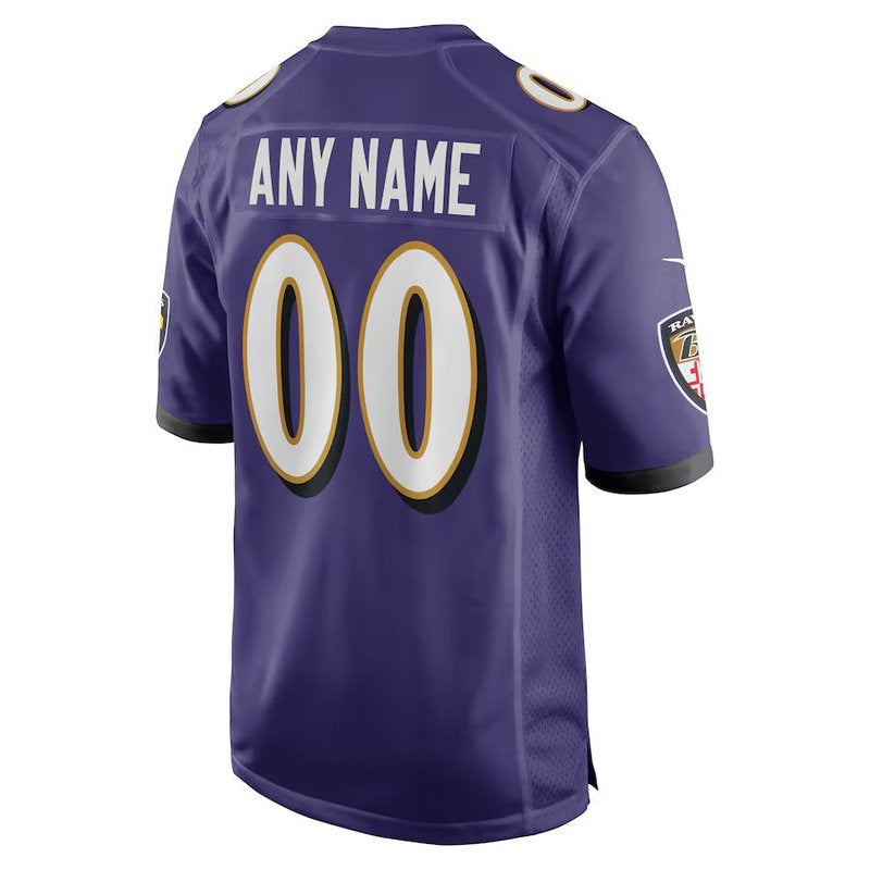 Baltimore Ravens - Personalizada NFL Game Camisa - Roxa