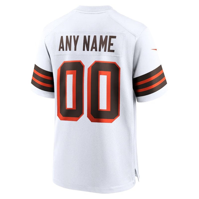Cleveland Browns - 1946 Collection Alternate Personalizada NFL Camisa - Brown - Branca