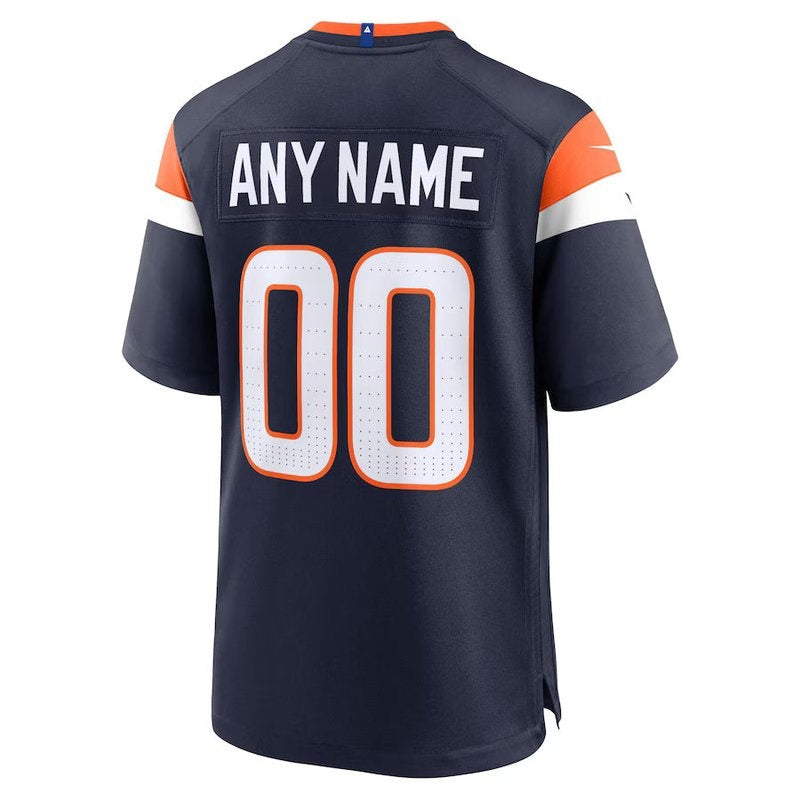 Denver Broncos - Alternate Mile High Collection - Personalizada NFL Game Camisa - Navy
