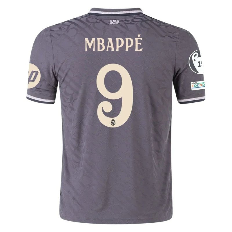 Kylian Mbappe Real Madrid 24/25 III Third Camisa - Versão Jogador