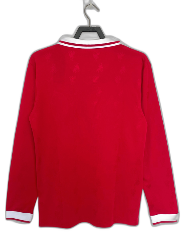 Liverpool 96/97 I Home Camisa - Manga Longa Versão Retrô