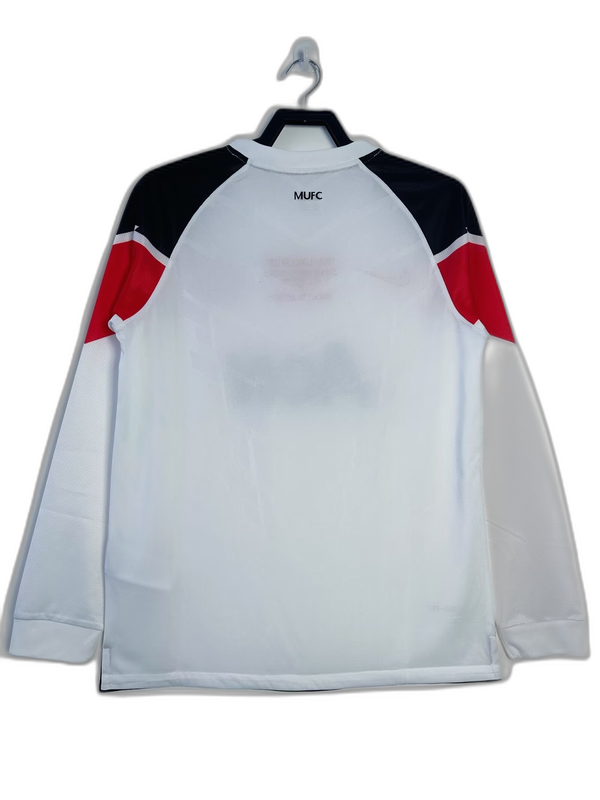 Manchester United 10/11 II Away Camisa - Manga Longa Versão Retrô