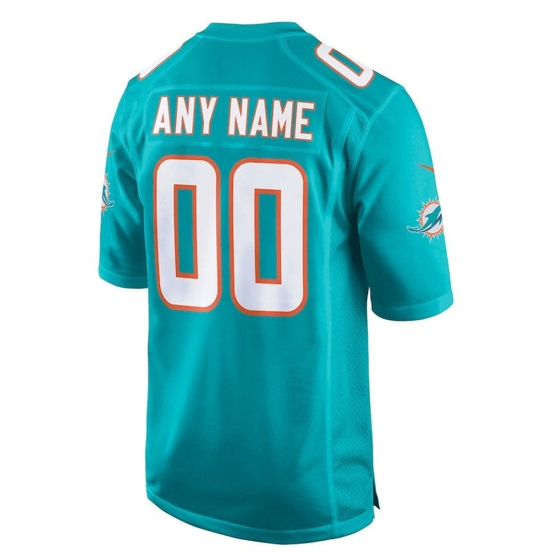 Miami Dolphins - Aqua Personalizada NFL Game Camisa