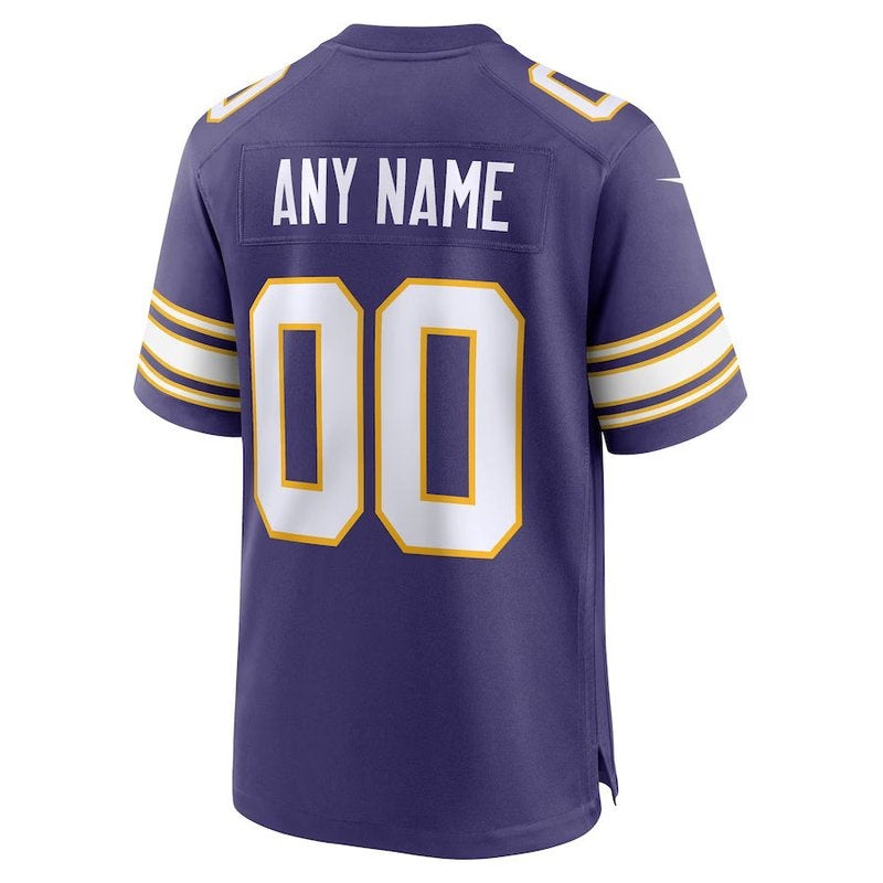 Minnesota Vikings - Classic Personalizada NFL Game Camisa - Roxa