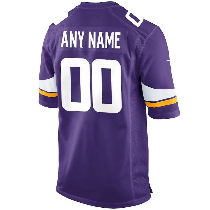 Minnesota Vikings - Personalizada NFL Game Camisa - Roxa