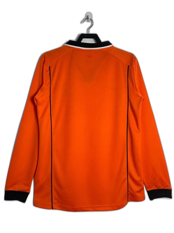Netherlands 1998 I Home Camisa - Manga Longa Versão Retrô