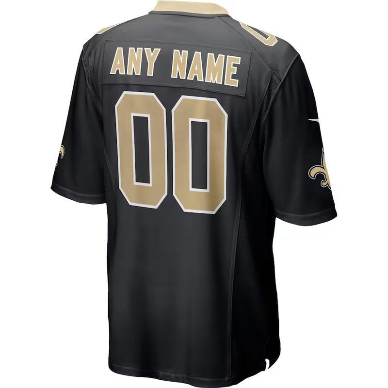 New Orleans Saints - Personalizada NFL Game Camisa - Preta