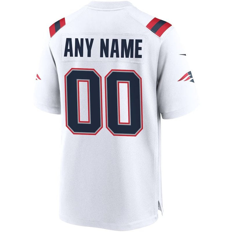 Patriots - Personalizada NFL Game Camisa - Branca