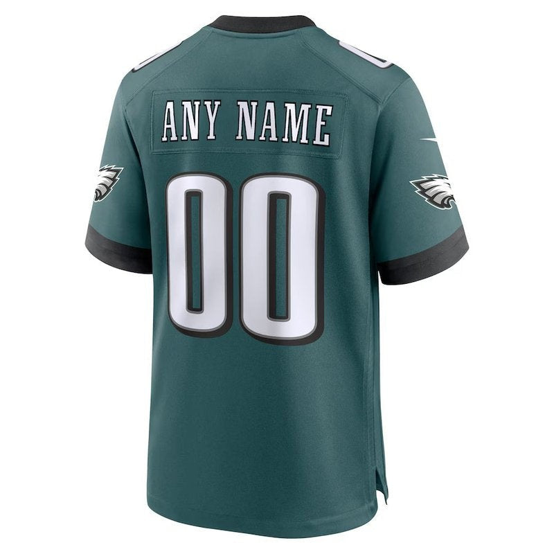 Philadelphia Eagles - Midnight Personalizada NFL Game Camisa - Verde