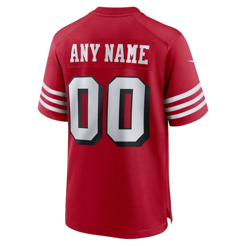 San Francisco 49ers - Scarlet Alternate Personalizada NFL Game Camisa