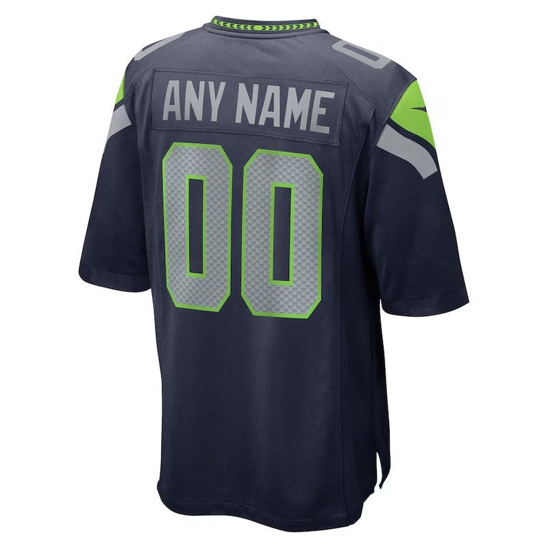 Seattle Seahawks - College Personalizada NFL Game Camisa - Navy
