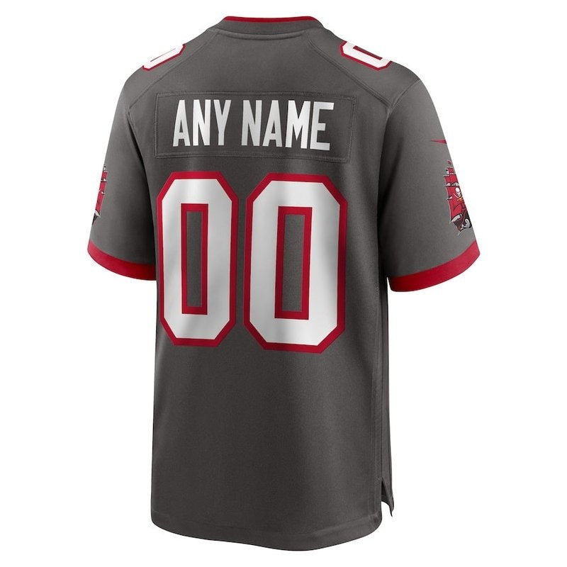 Tampa Bay Buccaneers - Pewter Alternate Personalizada NFL Game Camisa