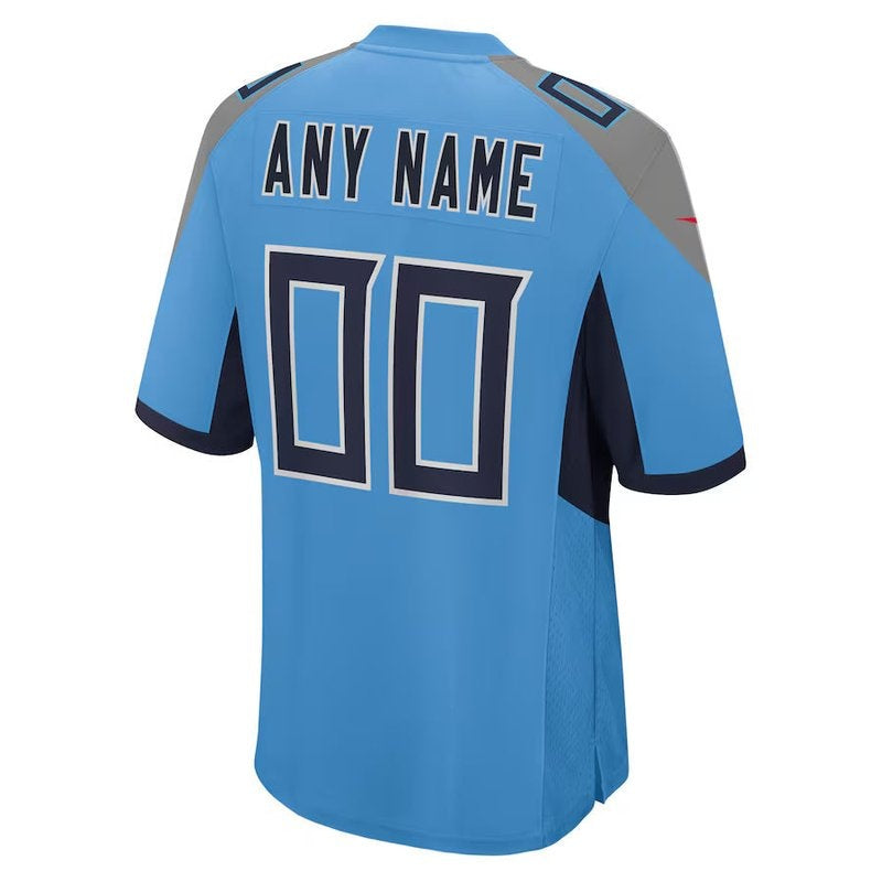 Tennessee Titans - Alternate Personalizada NFL Game Camisa - Light Azul