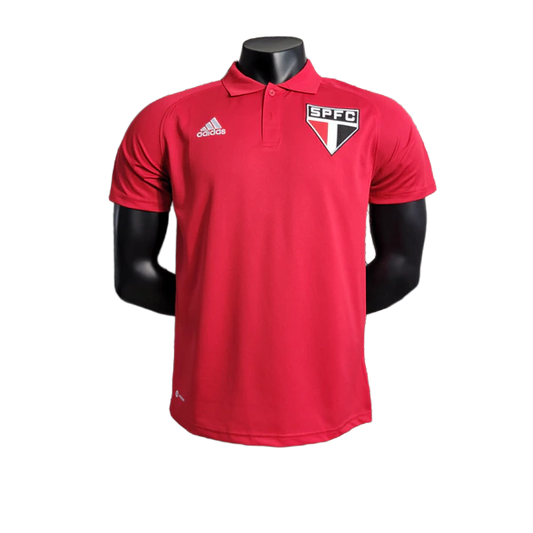Sao Paulo 23/24 Polo Edição Camisa - Vermelha - Versão Torcedor