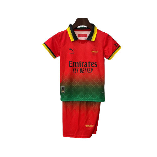 AC Milan 25/26 Edição Especial - Vermelha - Kit Infantil