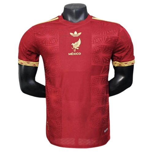Mexico 25/26 Dourada Cup Edição Camisa - Vermelha - Versão Jogador