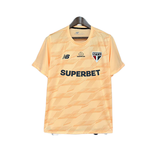 Sao Paulo 24/25 Camisa de Treino - Beige - All Sponsors - Versão Torcedor