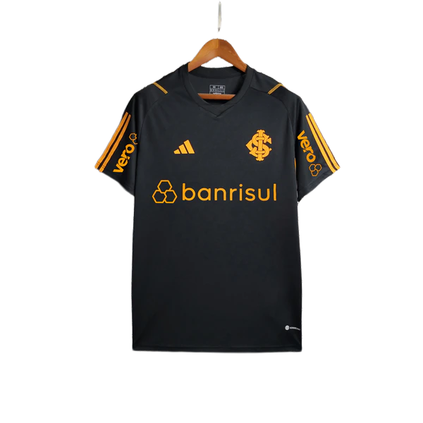 Internacional 23/24 Camisa de Treino - Preta - All Sponsors - Versão Torcedor