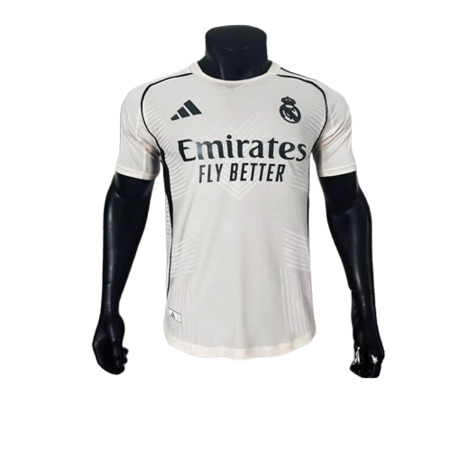 Real Madrid 25/26 Camisa de Treino - Branca - Versão Jogador