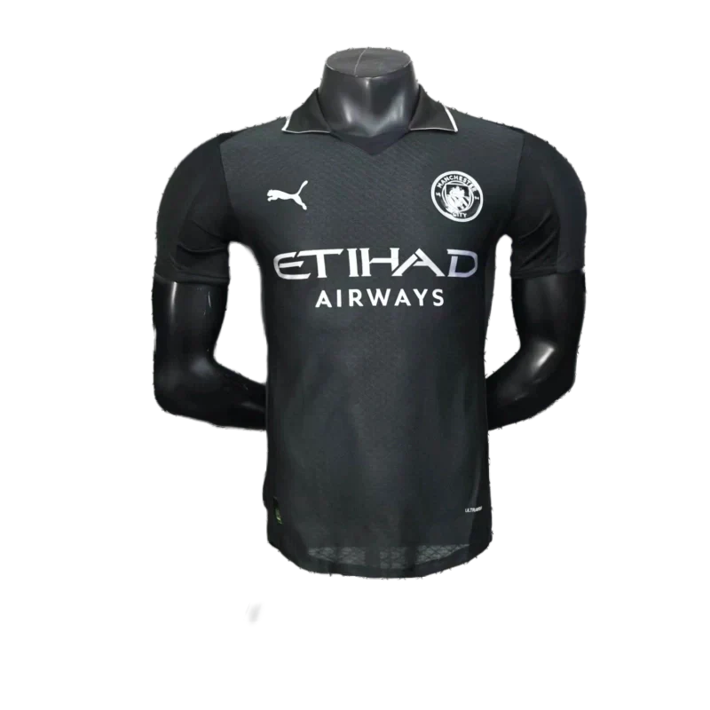 Manchester City 25/26 Edição Especial Camisa - Preta - Versão Jogador