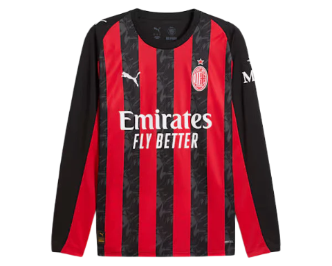 AC Milan 25/26 I Home Camisa - Manga Longa
