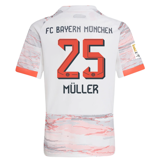 Thomas Müller - Bayern Munich 25/26 II Away Camisa - Versão Torcedor