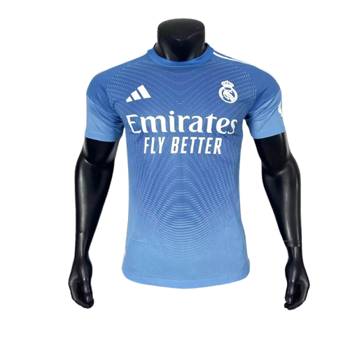 Real Madrid 25/26 Camisa de Goleiro - Azul - Versão Jogador