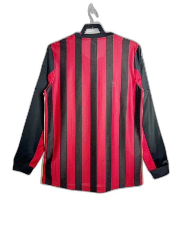 AC Milan 13/14 I Home Camisa - Manga Longa Versão Retrô