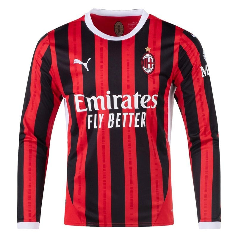 AC Milan 24/25 I Home Camisa - Manga Longa