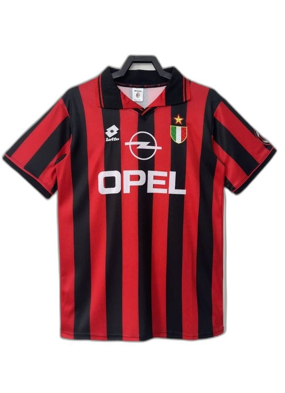 AC Milan 96/97 I Home Camisa - Versão Retrô