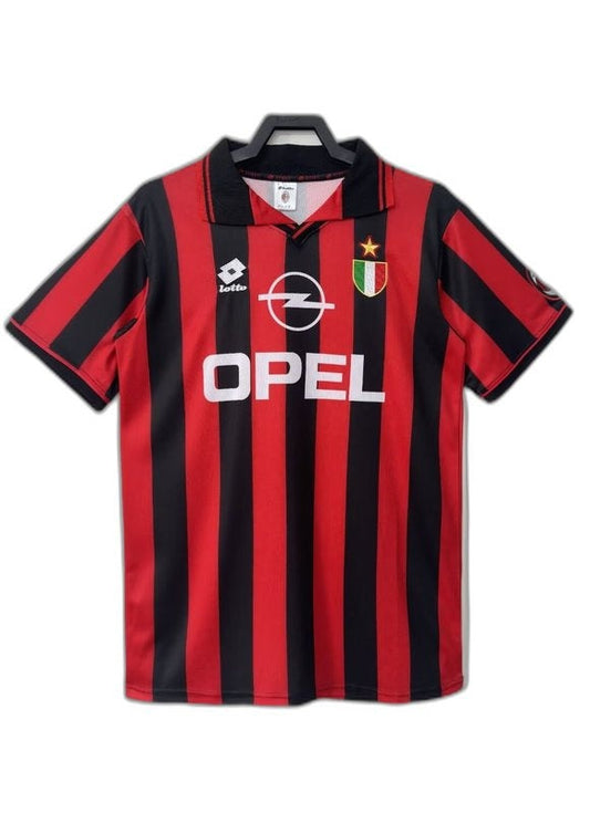 AC Milan 96/97 I Home Camisa - Versão Retrô
