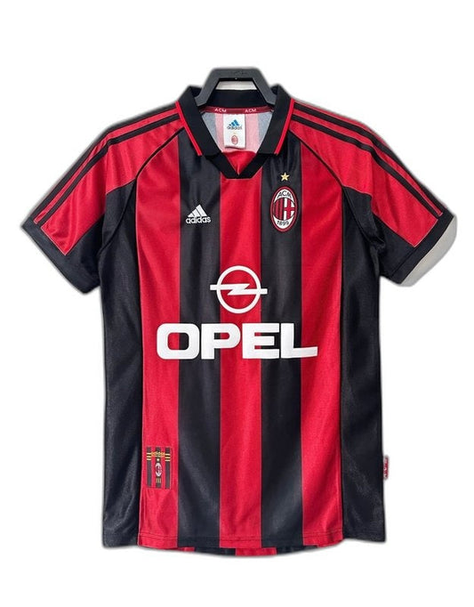 AC Milan 98/99 I Home Camisa - Versão Retrô