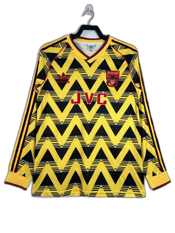 Arsenal 91/93 II Away Camisa - Manga Longa Versão Retrô