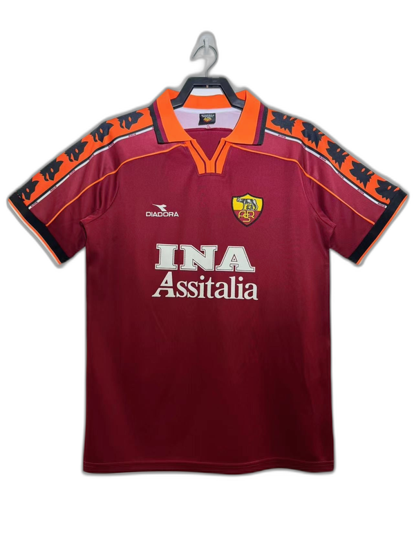 AS Roma 98/99 I Home Camisa - Versão Retrô