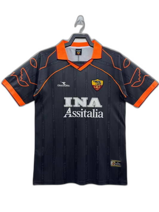 AS Roma 99/00 II Away Camisa - Versão Retrô