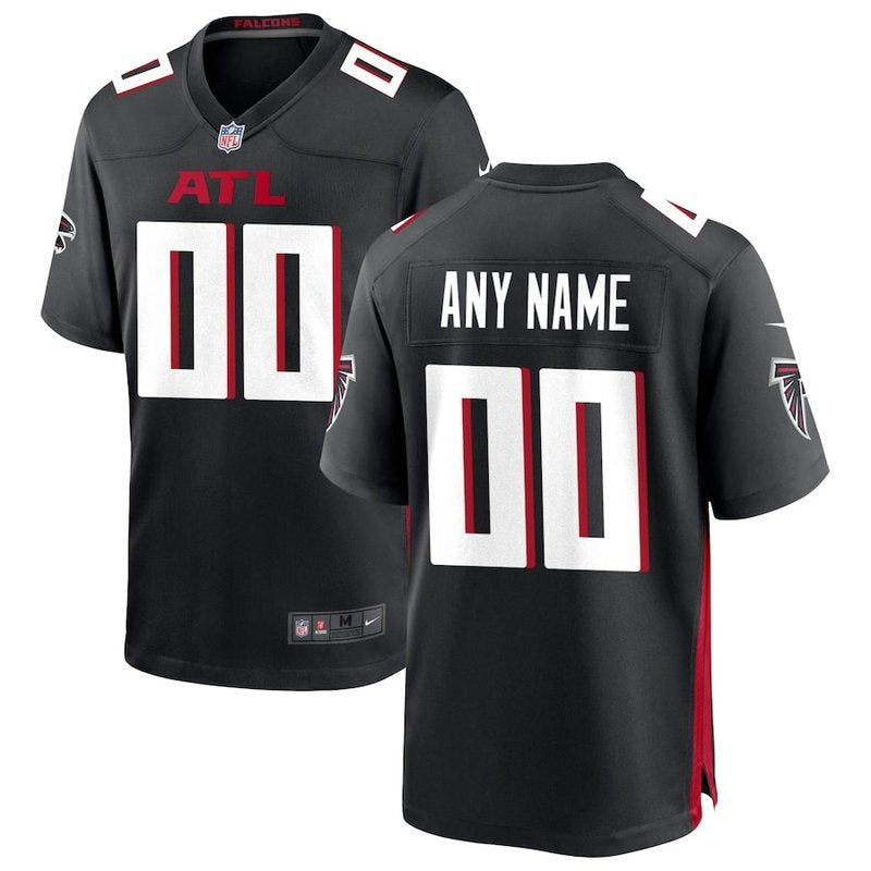 Atlanta Falcons - Personalizada NFL Game Camisa - Preta