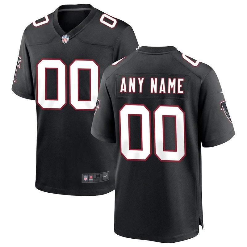 Atlanta Falcons - Throwback Personalizada NFL Game Camisa - Preta
