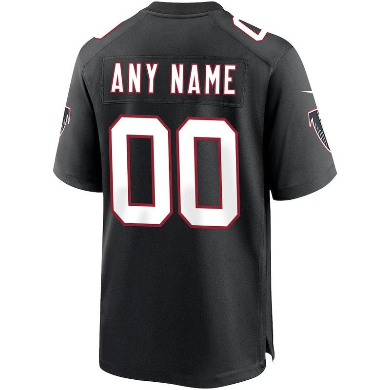 Atlanta Falcons - Throwback Personalizada NFL Game Camisa - Preta