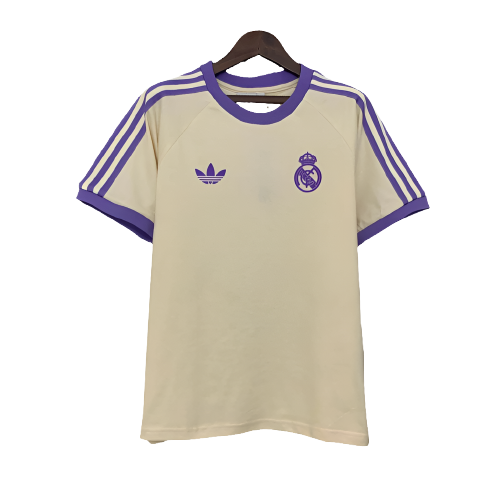 Real Madrid 25/26 Casual Edição Camisa - Beige - Versão Torcedor