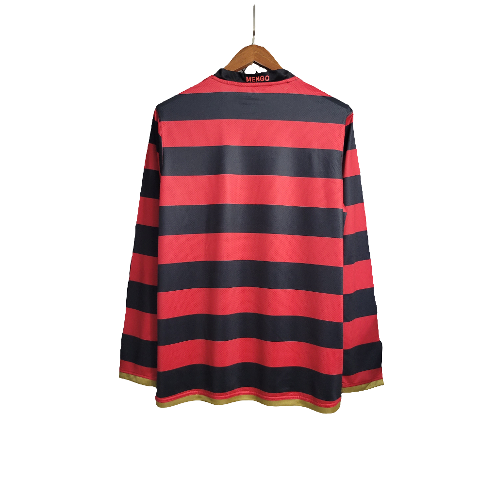 Flamengo 2009 I Home Camisa - Manga Longa Versão Retrô