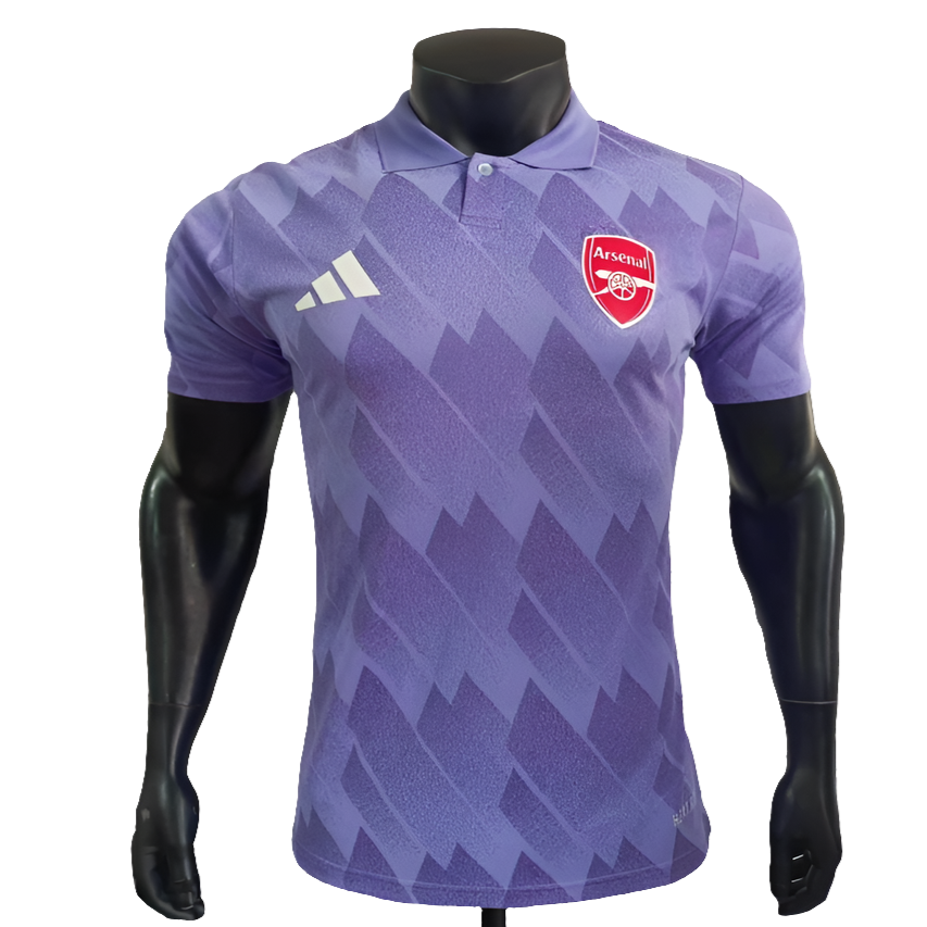 Arsenal 25/26 Polo Edição Camisa - Roxa - Versão Jogador