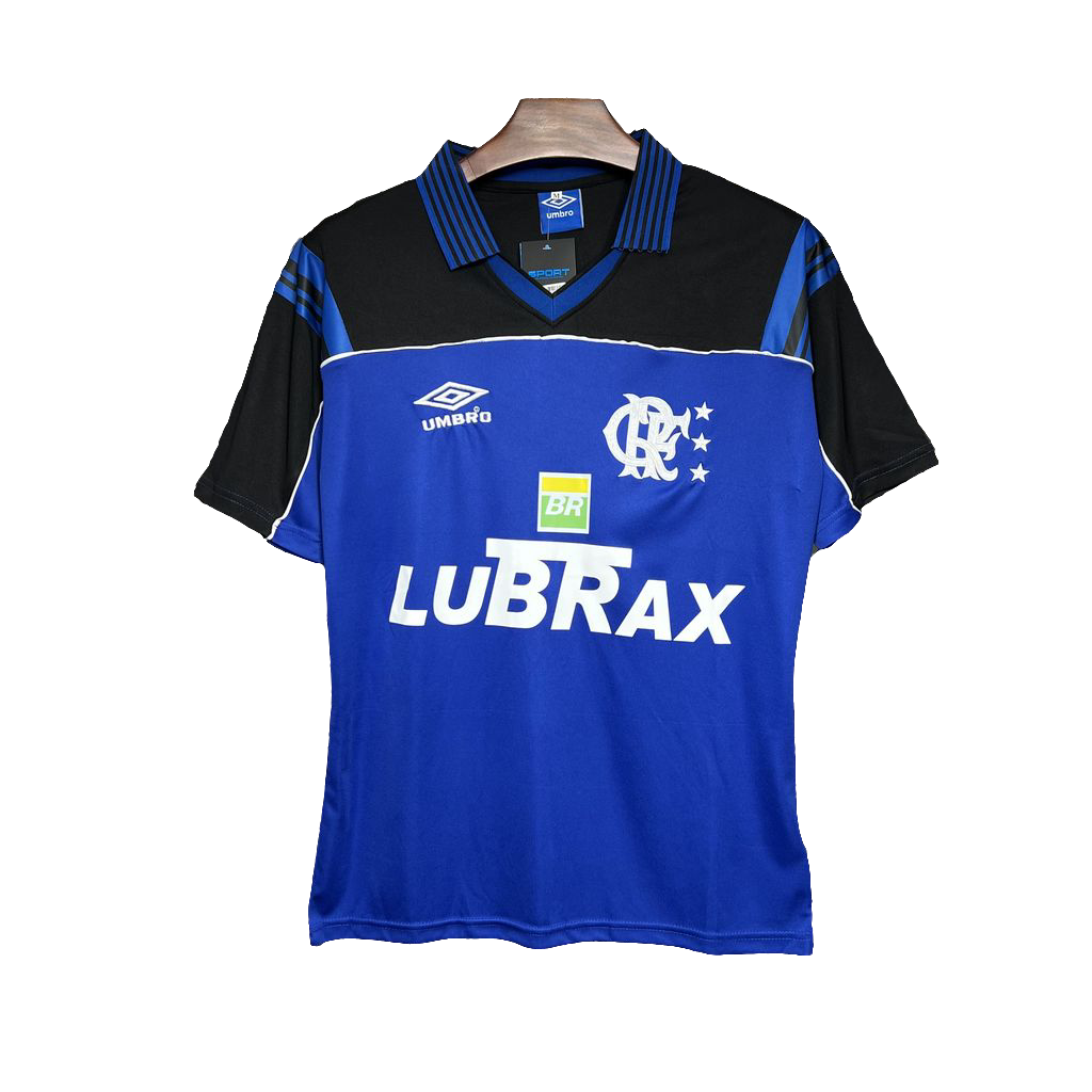 Flamengo 1999 Camisa de Goleiro - Azul - Versão Retrô