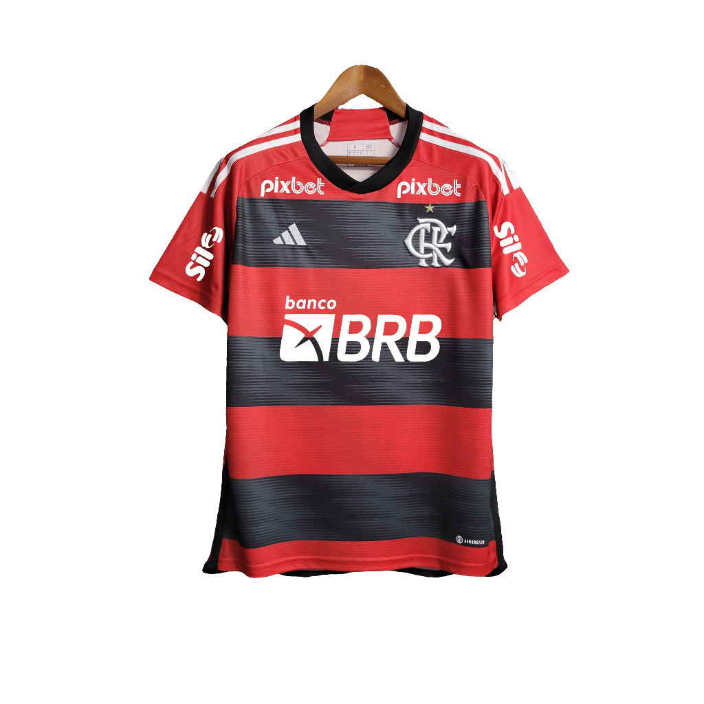 Flamengo 23/24 I Home Camisa - All Sponsors - Versão Torcedor