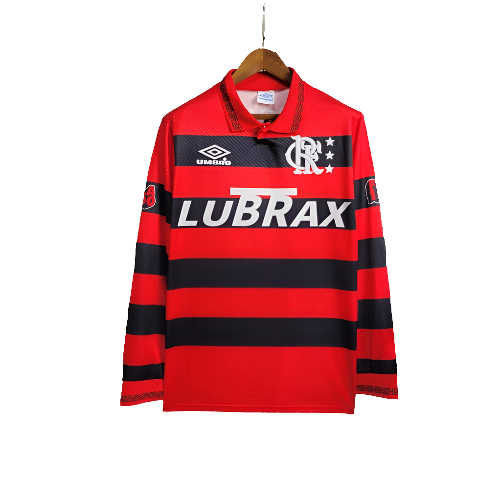 Flamengo 94/95 I Home Camisa - Manga Longa Versão Retrô