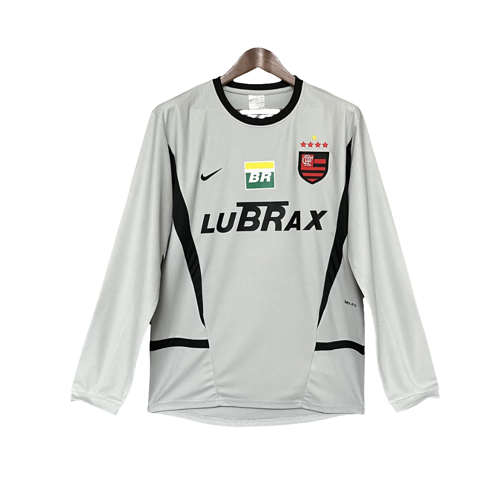 Flamengo 02/03 Goleiro Grey Camisa - Manga Longa Versão Retrô