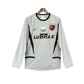 Flamengo 02/03 Goalkeeper Grey Jersey - Long Sleeve Retro Version