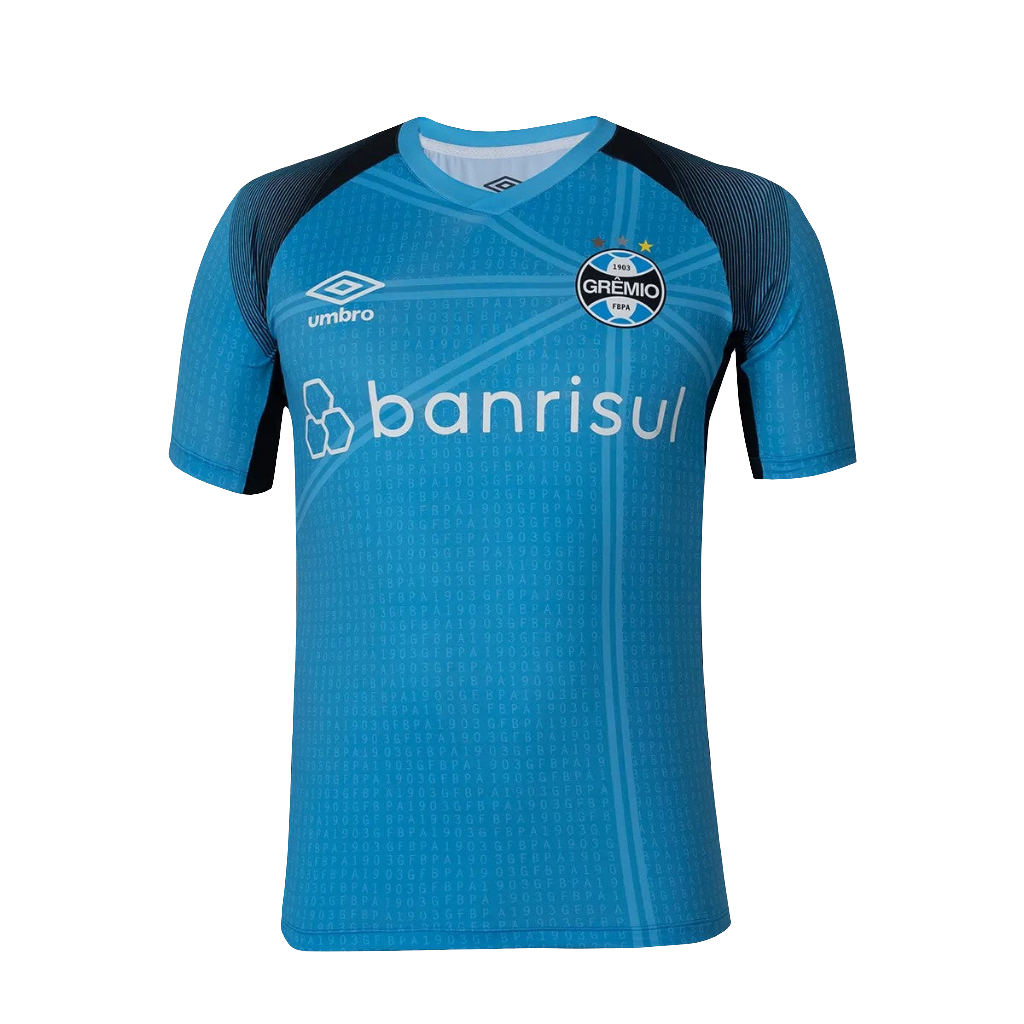 Gremio 23/24 Camisa Pré-Jogo - Azul - Versão Torcedor